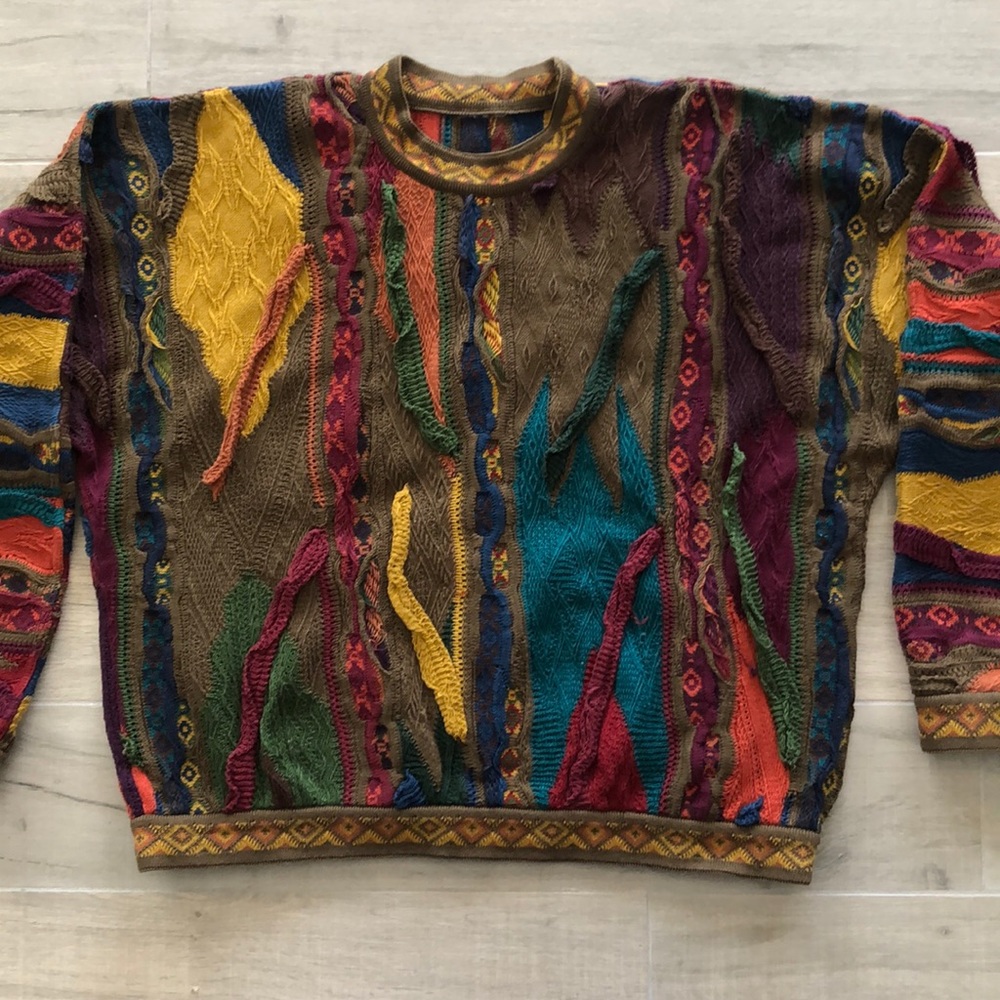 Men’s Coogi Style Sweater XL 1990’s Vintage